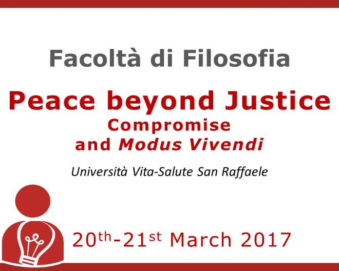 Peace beyond Justice. Compromise and Modus Vivendi