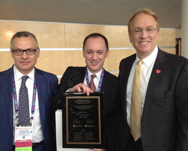Dr. Taramasso, former UniSR student, awarded as the most promising interventional cardiologist in the world