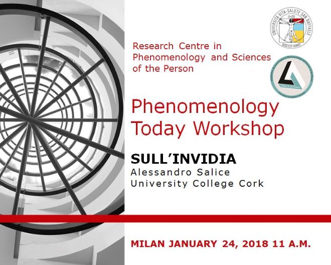 Phenomenology Today Workshop: Sull’Invidia