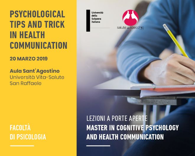 Lezioni a porte aperte: Cognitive Psychology and health communication