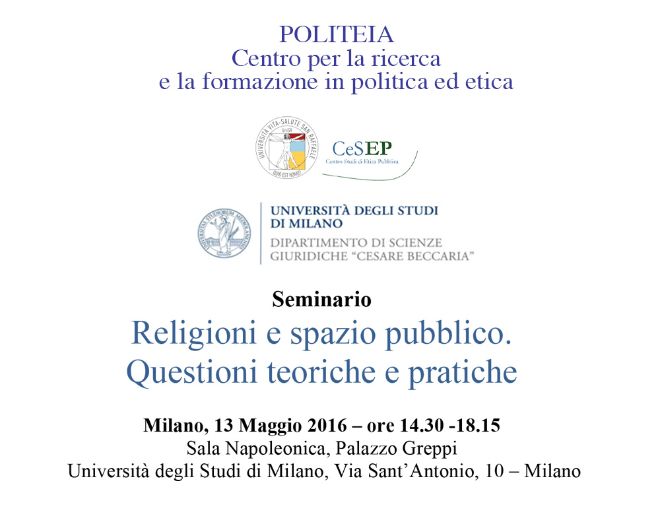 Religioni e spazio pubblico. Questioni teoriche e pratiche