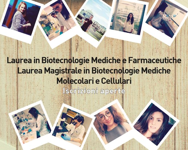 Corso di Laurea Magistrale in Biotecnologie Mediche Molecolari e Cellulari.