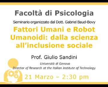 Fattori Umani e Robot Umanoidi: dalla scienza all’inclusione sociale