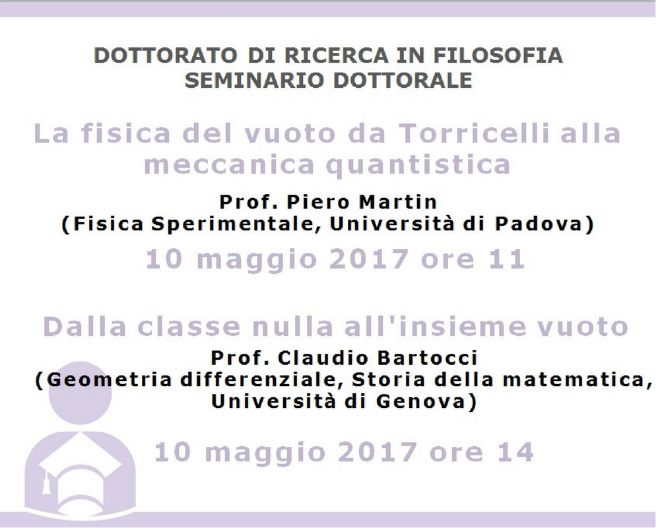 Dottorato di ricerca in Filosofia: Seminari Dottorali
