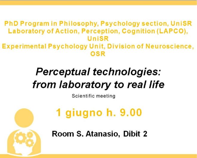 Perceptual technologies: from laboratory to real life – disponibili gli abstract