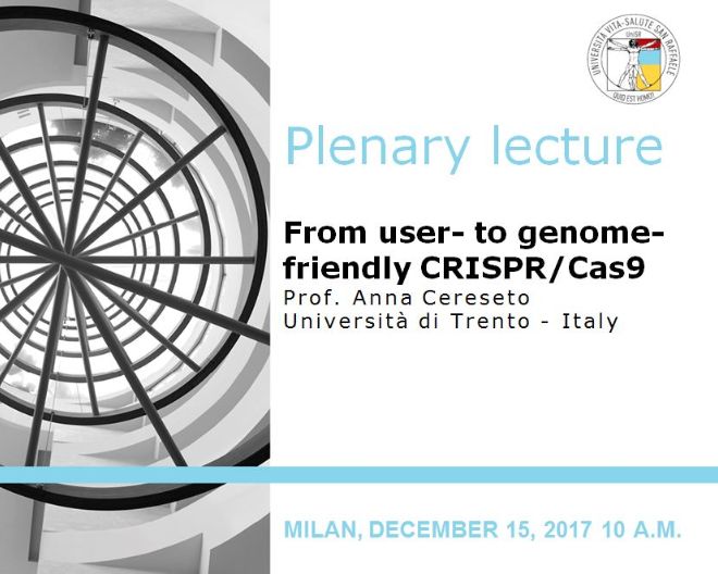 Plenary Lecture: “From user- to genome-friendly CRISPR/Cas9”