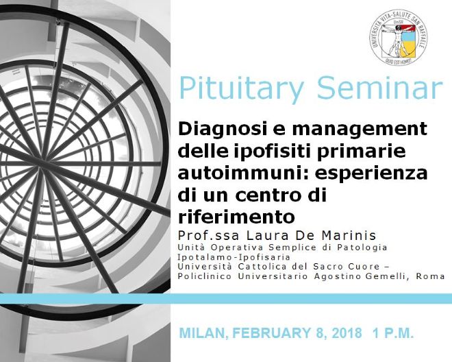 Pituitary Seminar: Diagnosi e management delle ipofisiti primarie autoimmuni: esperienza di un centro di riferimento