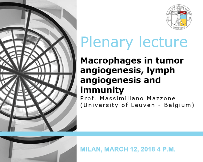 Plenary Lecture: “Macrophages in tumor angiogenesis, lymph angiogenesis and immunity”
