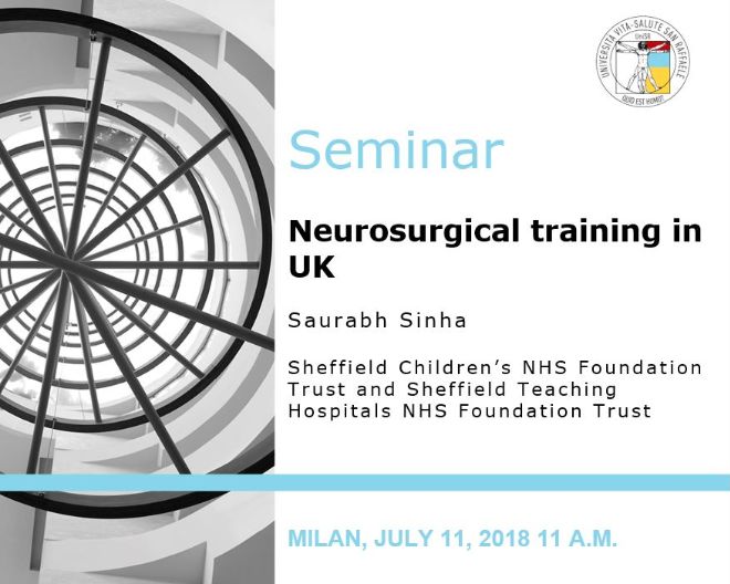 Seminar: “Neurosurgical training in UK”