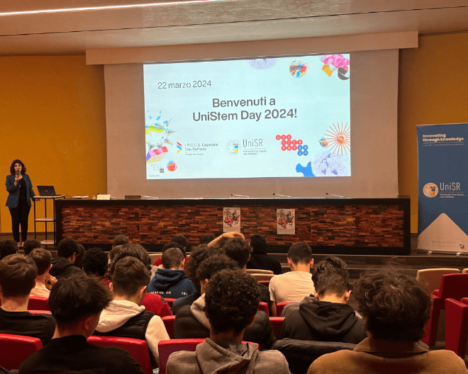 UniSR for UniStem Day 2024: research explained to high school students