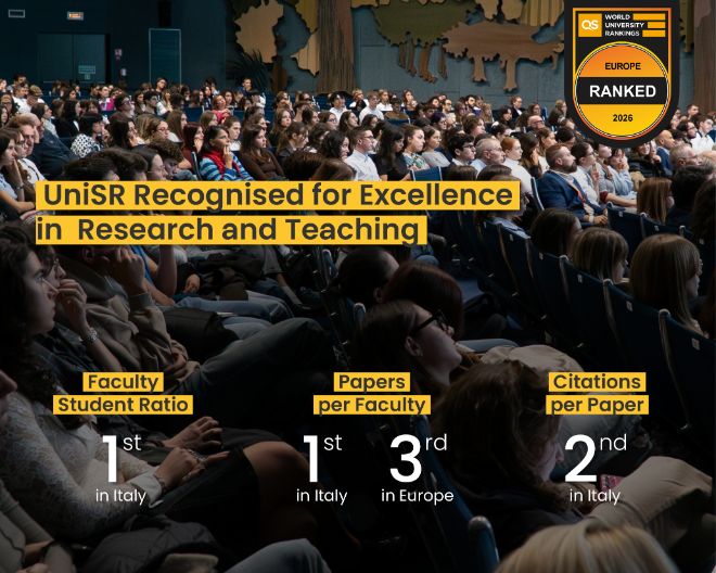 UniSR ranked 1st in Italy for Research and Teaching