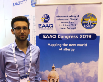 Alberto Guarnaccia is the only Italian invited student at the EAACI Annual Congress