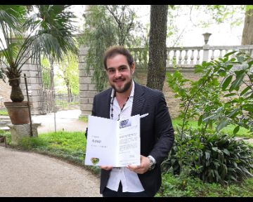 Alessio Gioia awarded the best oral presentation under 40 at the AINP Congress