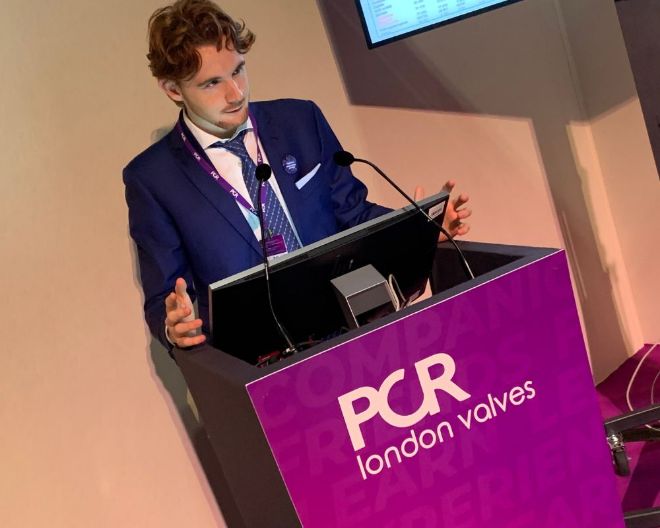 Edoardo Zancanaro, studente MD Program, al Congresso PCR London Valves