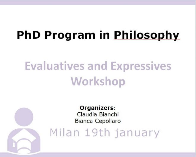 Evaluatives and Expressives Workshop