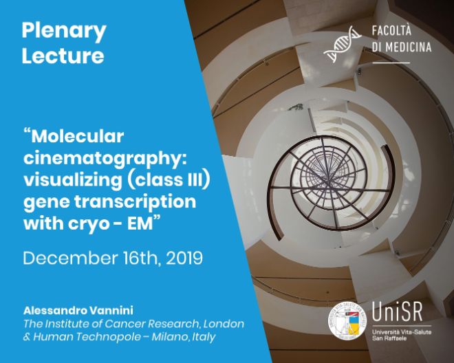 Plenary Lecture: “Molecular cinematography: visualizing (class III) gene transcription with cryo - EM”